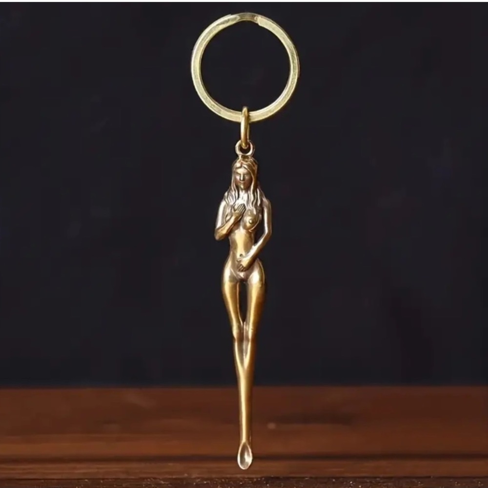 Vintage naked lady snuff spoon - Picture 6 of 6